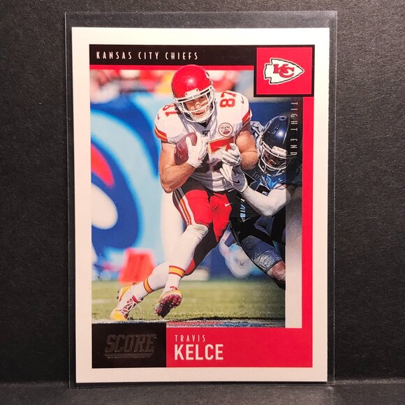 2020 PANINI SCORE TRAVIS KELCE CARD KANSAS CITY CHIEFS - Picture 1 of 2